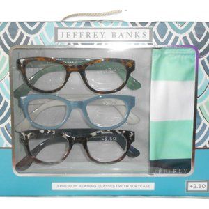 Jeffery Banks 3 Pair +1.50 Premium Reading Glasses